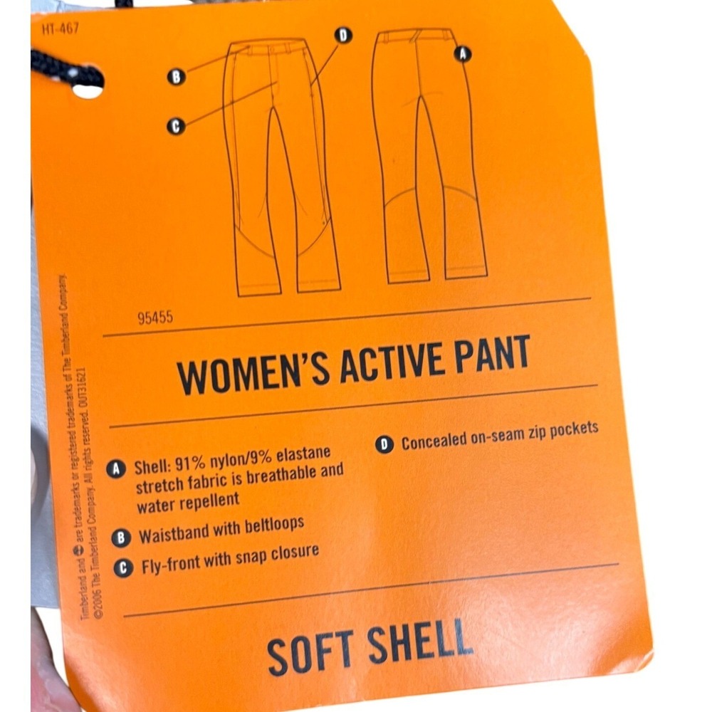 Timberland Womens Active Pant Soft Shell Tan Hiking Trousers Water Repellent L - Picture 4 of 5